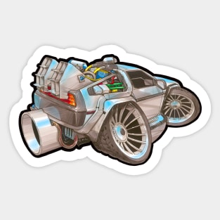 Delorean Time Machine Sticker